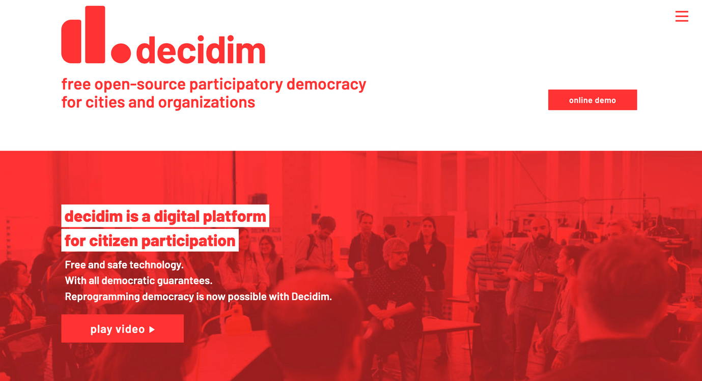 digital participation platform - decidim 